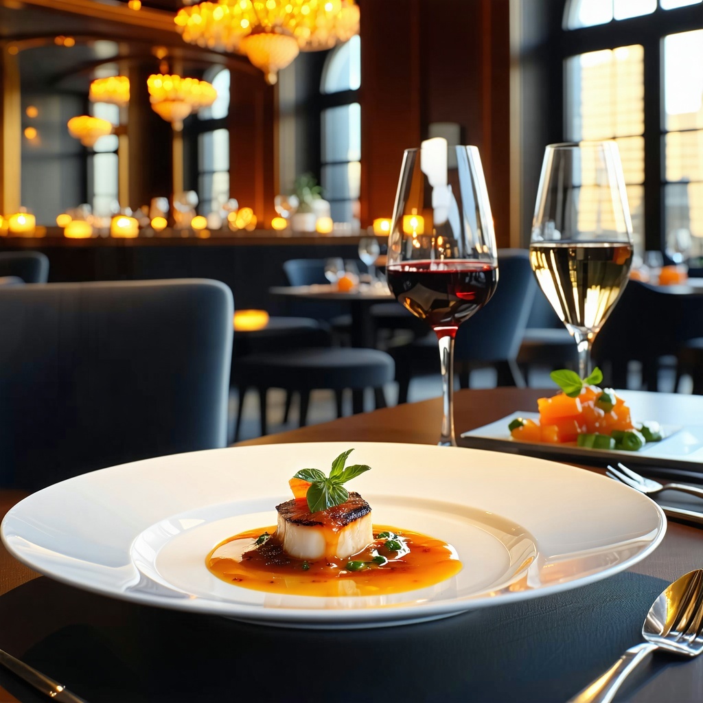 Experience the epitome of sophistication with elegant dining where each dish is a masterpiece of culinary artistry The atmosphere is adorned with tasteful decor soft lighting and exquisite table settings creating an inviting yet refined ambiance Each